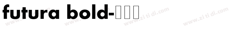 futura bold字体转换